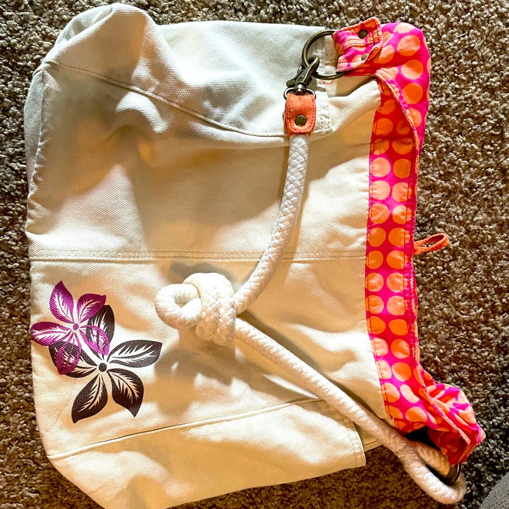 Hand made canvas tote
